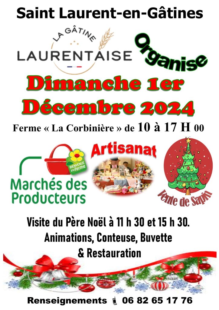 Affiche du Marché des producteurs le 1er décembre 2024