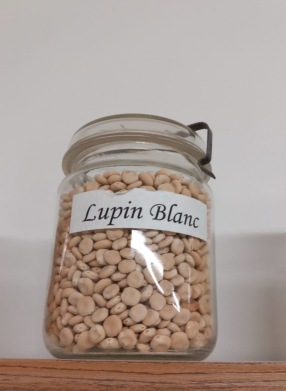 Bocal de lupin blanc